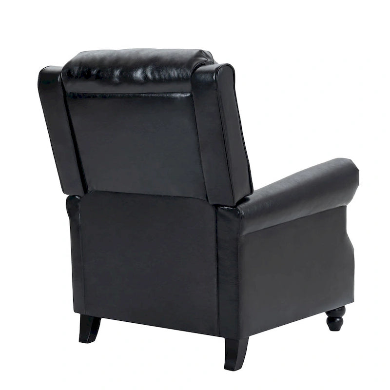 2er-Set moderner Polster-Relaxsessel mit Kunstleder/Stoffbezug