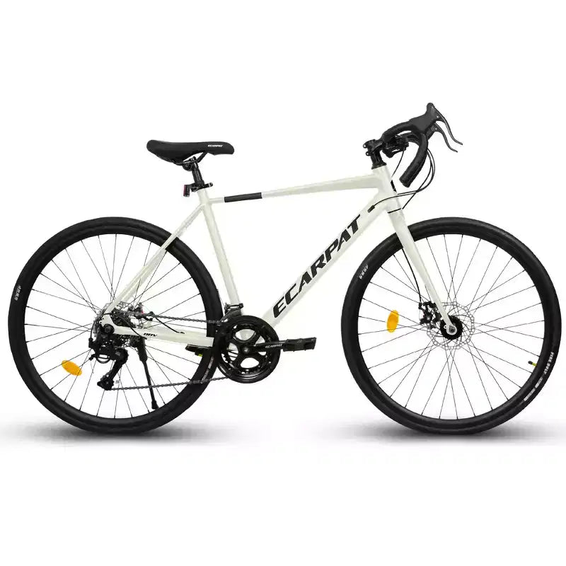 Whisen Rennrad, leichter Aluminiumrahmen, Scheibenbremsen, 16-Gang, schnelle Beschleunigung, geeignet für Damen und Herren
