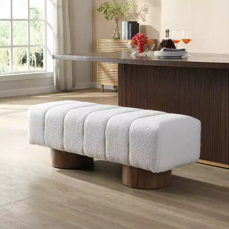 Christopher Knight Home Gale 50 Moderne multifunktionale Esszimmerbank mit Chenille-Polsterung