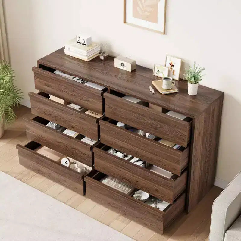 Kommode mit 6/8 Schubladen, breite moderne Schubladenkommode für Schlafzimmer, Wohnzimmer, Kinderzimmer