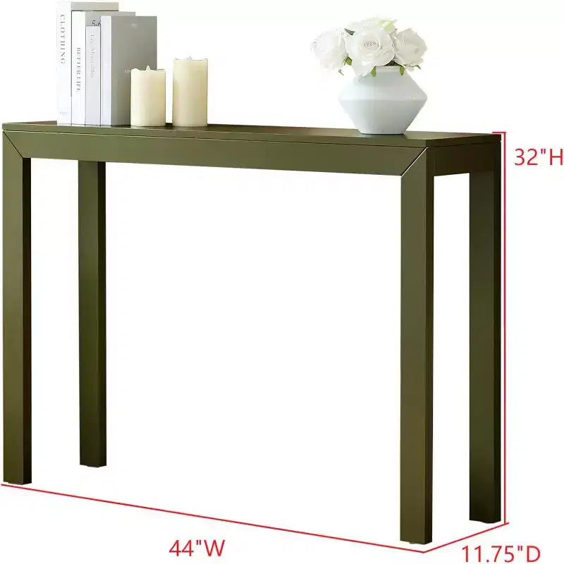 Kings Brand Furniture Russel Konsolentisch – Moderner Flurtisch, Sofatisch, für hinter das Sofa, Flur, Wohnzimmer