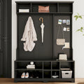 GDFStudio – Finn Multifunktionale Garderobe mit Schuhbank, Lochwand und viel Stauraum