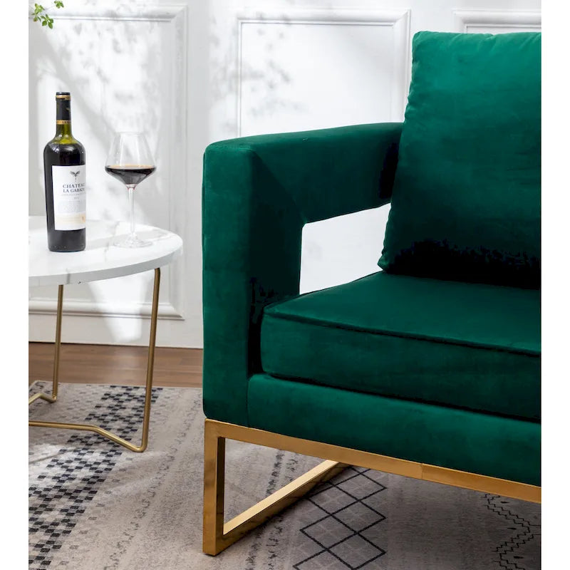Roundhill Furniture Lenola zeitgenössischer gepolsterter Akzentsessel