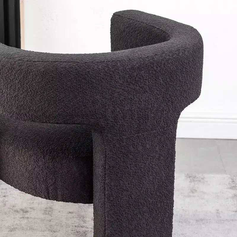 2er-Set 28 breite Polster-Sessel mit Bouclé-Bezug – Kinwell