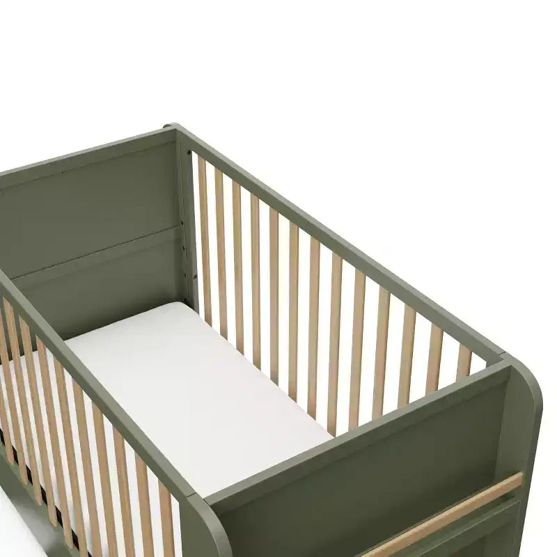 4-in-1 umwandelbares Kinderbett mit Schublade & abnehmbaren Bücherregalen, verstellbarer Matratzenrost