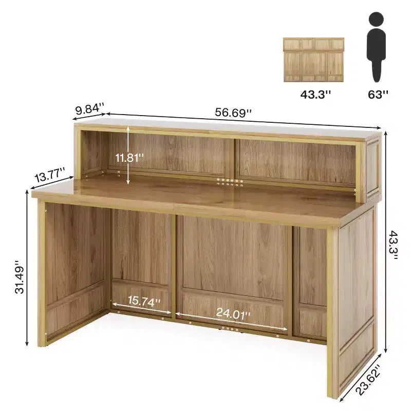 Lantine-Empfangstresen mit Theke