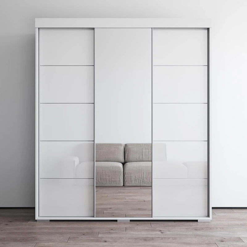 Aria Moderner 3-türiger Kleiderschrank mit Spiegel