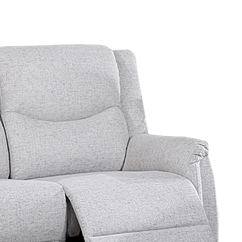 Manuell verstellbares Loveseat-Sofa mit Bezug in Leinenoptik