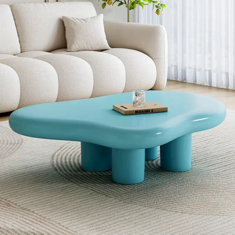 48,5 Zoll moderner Couchtisch in Wolkenform mit 4 Beinen