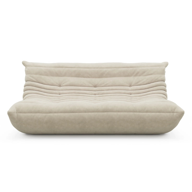 3-Sitzer Wildleder-Stoff Bodensofa Lazy Sofa für das Wohnzimmer