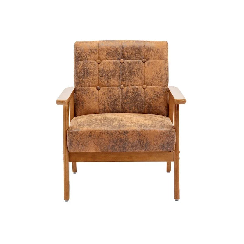 2er-Set Akzentstühle mit Beistelltisch, Armlehnstuhl für Wohnzimmer, Schlafzimmer, Büro - 78,0 cm H * 64,5 cm B * 71,0 cm T