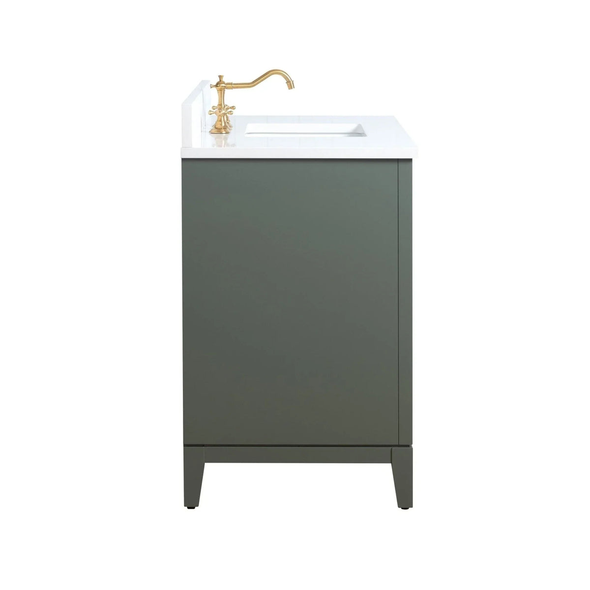 Vanity Art Badezimmerschrank mit Keramikwaschbecken und Platte aus technischem Marmor