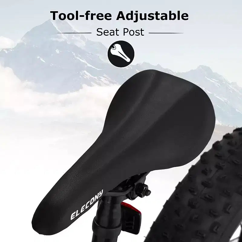 Okak 24-Zoll-Fatbike mit Vordergabel-Federung, 7-Gang-Mountainbike mit Scheibenbremsen und Rahmen aus kohlenstoffreichem Stahl, Trailbike für den täglichen Arbeitsweg