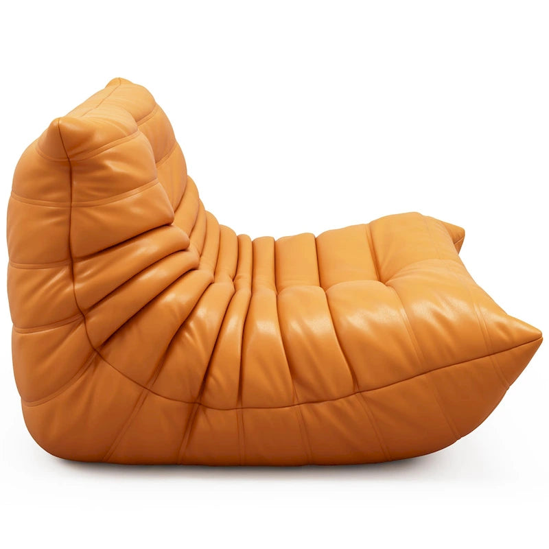 Furgle Mikrofaser-Ledersofa Ergonomisches Design Lazy Sofa Bodensofa