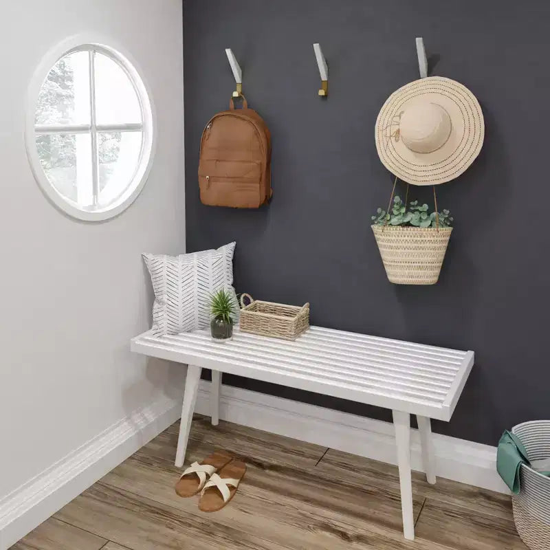 Plank+Beam Flurbank, Massivholzbank für das Schlafzimmer, den Flur oder die Veranda, 41,25

