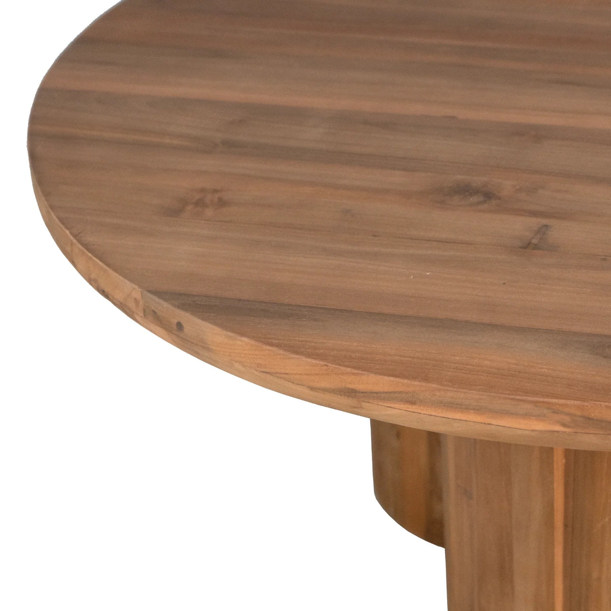 Moderner Teak-Couchtisch mit runder Form – Wohnzimmer | 39