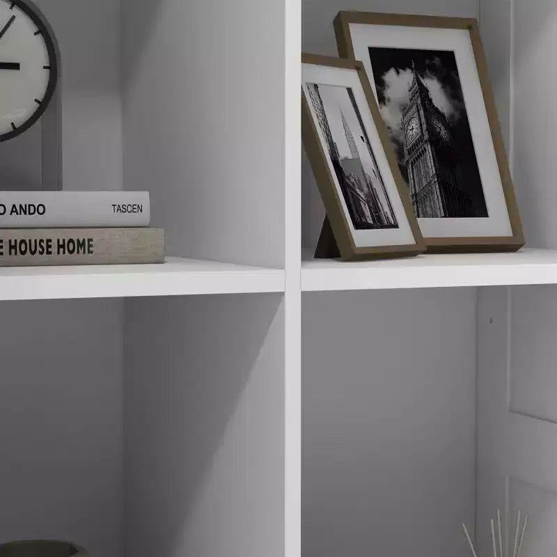 HOMCOM 71 Hoher Aufbewahrungsschrank im modernen Stil mit Ablagen für Schlafzimmer, Wohnzimmer oder Flur