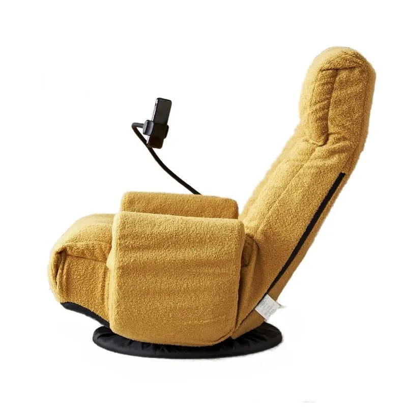Ergonomischer, drehbarer Gaming-Bodenstuhl mit Neigungsfunktion