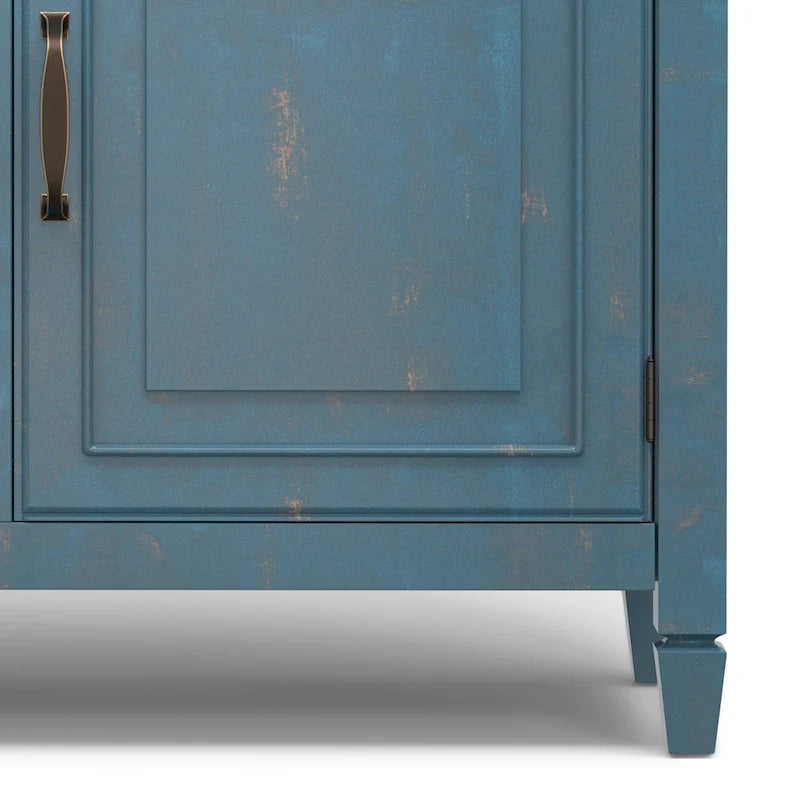 WYNDENHALL Hampshire 40 Zoll breiter Aufbewahrungsschrank für den Eingangsbereich aus Massivholz im traditionellen Stil - 40w x 15t x 36h