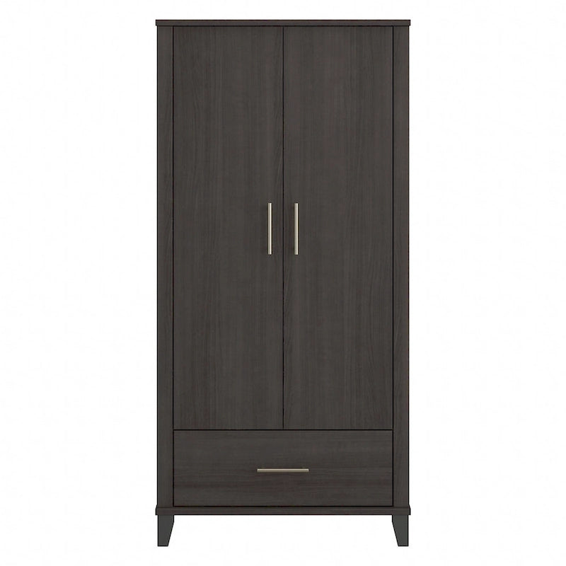 Somerset Hoher Eingangsschrank mit Türen und Schublade von Bush Furniture