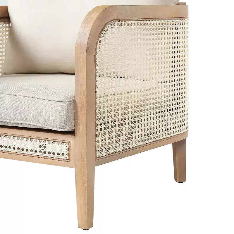 Christopher Knight Home Maciej 3-teiliges Outdoor-Sitzgruppen-Set aus rustikalem Akazienholz und Rattan