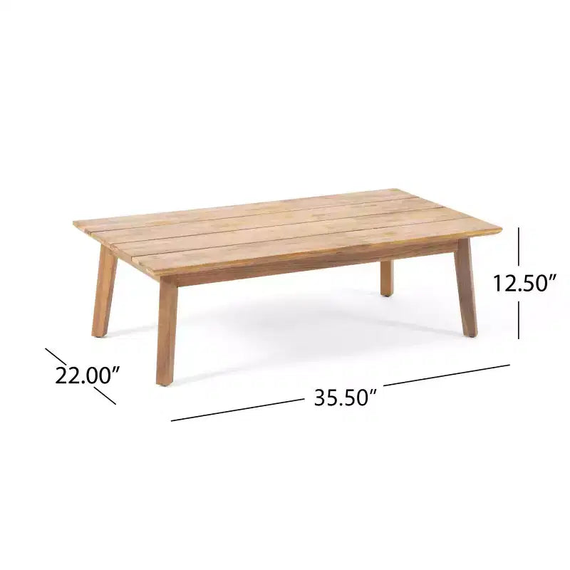 Christopher Knight Home Safira 5-teiliges rustikales Akazienholz-Terrassen-Sitzgruppen-Set mit dicken Polstern