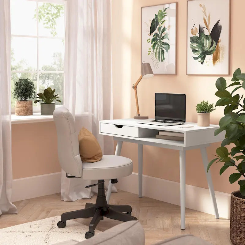 Bush Furniture Nora 40 Zoll breiter Schreib- und Computertisch mit Stauraum