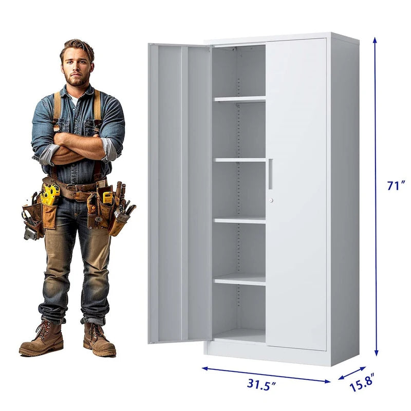 Metall-Garagenschrank