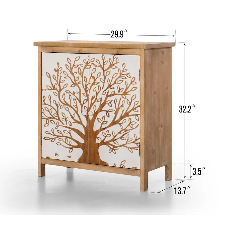2-türiger Akzentschrank aus Holz