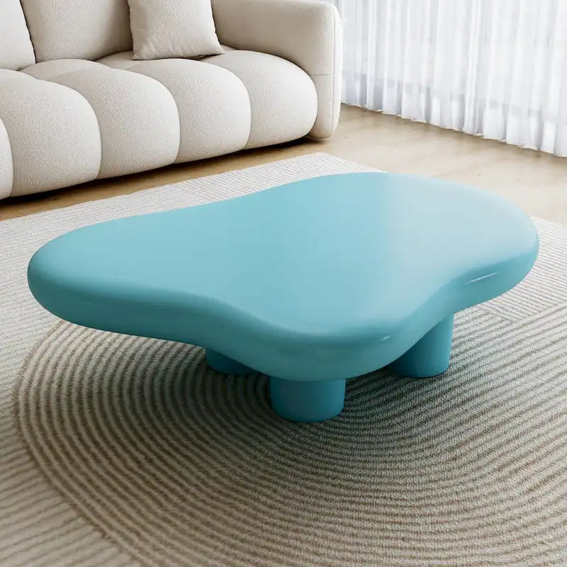 48,5 Zoll moderner Couchtisch in Wolkenform mit 4 Beinen