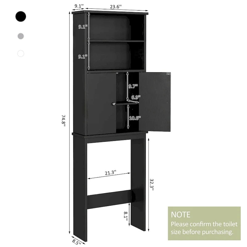 Futzca Toiletten-Überbauschrank mit Tür