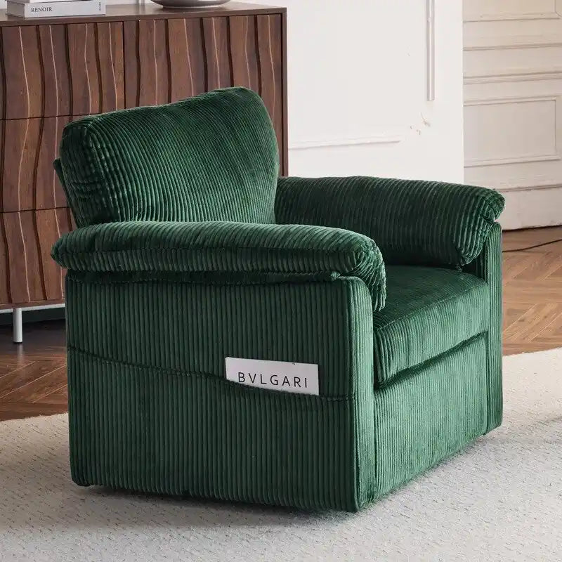 33-Zoll-Drehsessel aus Cord