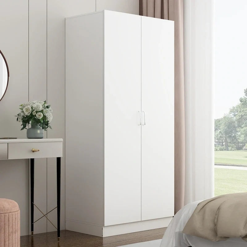 5-stufiger Kleiderschrank mit 2 Türen