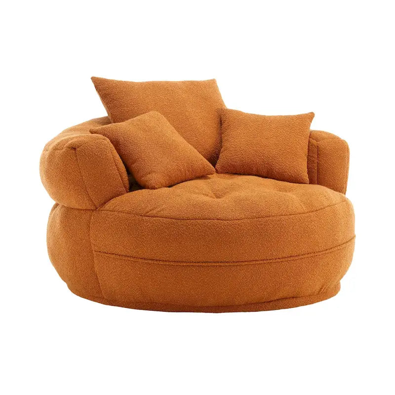 Runder Loungesessel – Weiß/Blau/Grau/Gelb/Orange/Rosarot/Marineblau/Grün, Einzel- & Doppelsitz