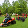 Anhänger, Garten-Kipper, 1500 lb Tragkraft, 22 Kubikfuß, robuster Stahl-ATV-Anhänger mit 2 Rädern, Rasenmäheranhänger für Traktor, ATV, UTV