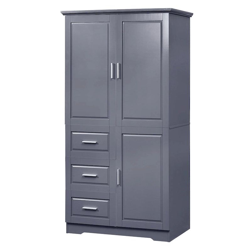 Hoher und breiter Schrank mit Türen für Badezimmer/Büro
