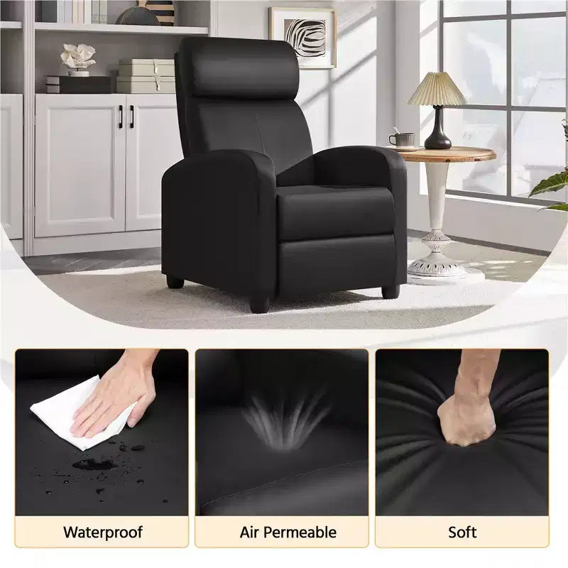 Yaheetech 2er-Set moderne Relax-Sofas aus PU-Leder für Wohnzimmer und Schlafzimmer