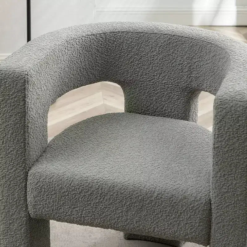 2er-Set 28 breite Polster-Sessel mit Bouclé-Bezug – Kinwell