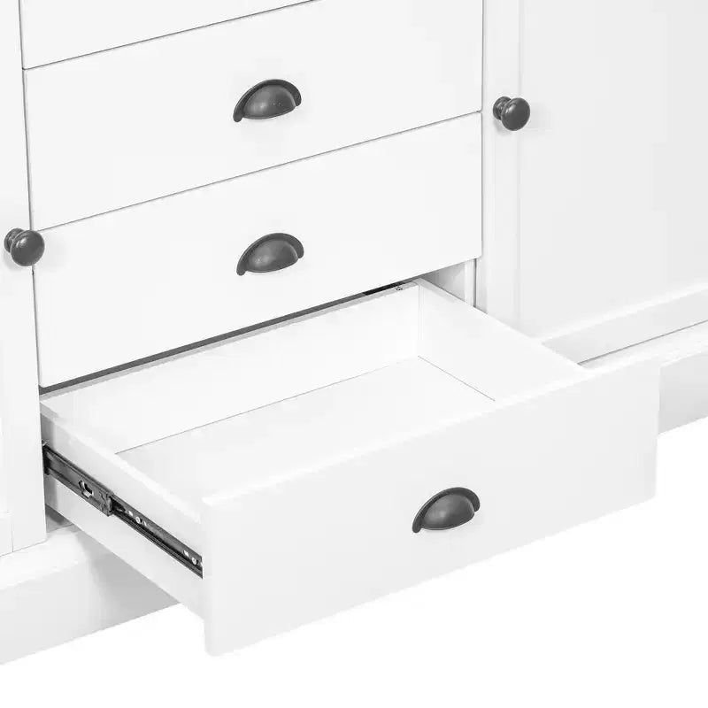 Whisen 73 freistehender Küchenschrank aus Holz mit Schubladen und verstellbaren Einlegeböden zur Aufbewahrung und Organisation im Esszimmer oder in der Küche