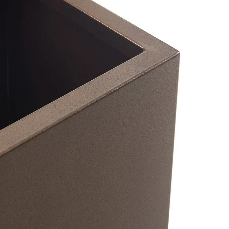 Schwerer metallischer Pflanzkübel für Außenpflanzen, 38L x 10B x 30H Zoll, hohe und lange Pflanzbox mit Metallteiler – 38 x 30 x 10