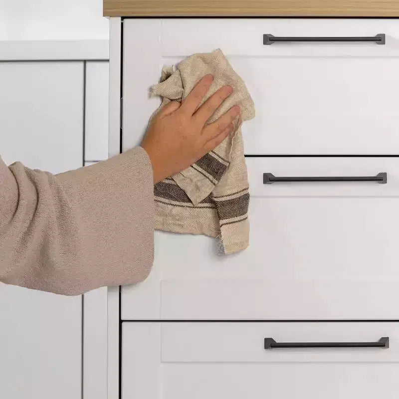 Kücheninsel mit 6 Schubladen – Landhausstil, Weiß & Ahorn Muskatnuss, 47,25 Zoll B