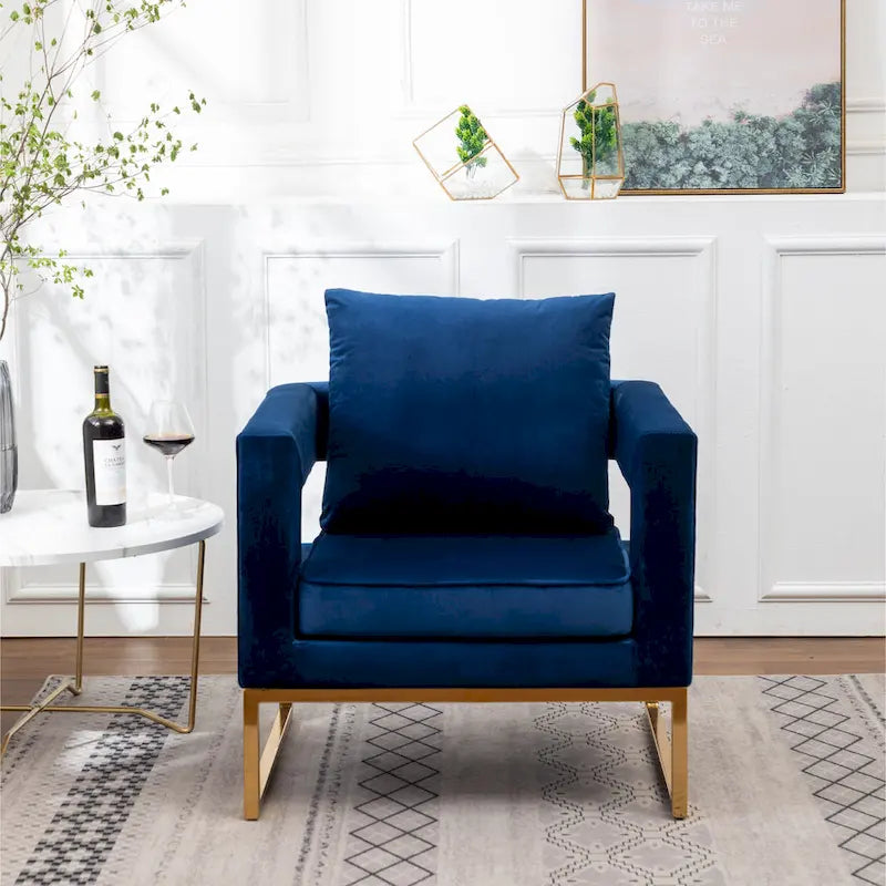 Roundhill Furniture Lenola zeitgenössischer gepolsterter Akzentsessel
