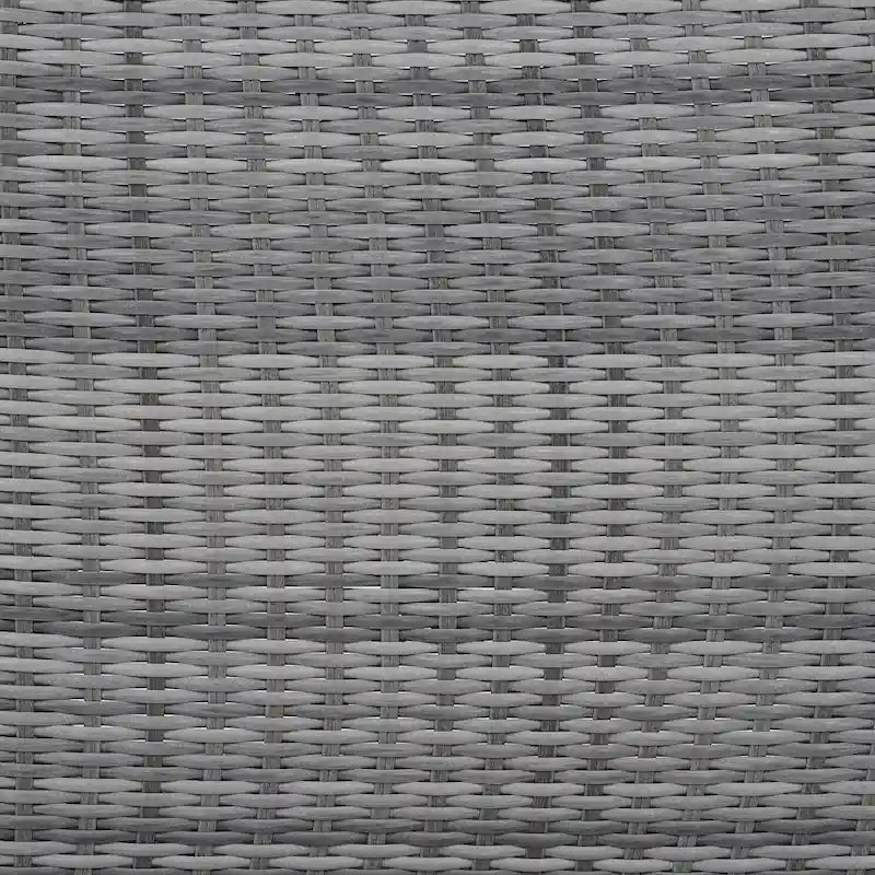 Outdoor-Rattan-Ecksofa-Set mit verstellbarem Tisch und Relaxsesseln