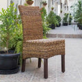 Arizona Esszimmerstuhl aus gewebtem Abaca/Mahagoni (2er-Set)