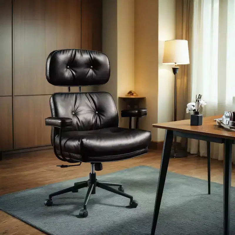 HOMLUX ergonomischer Chefsessel mit hoher Rückenlehne und Neigefunktion, komfortabler Lenden- und Nackenstütze