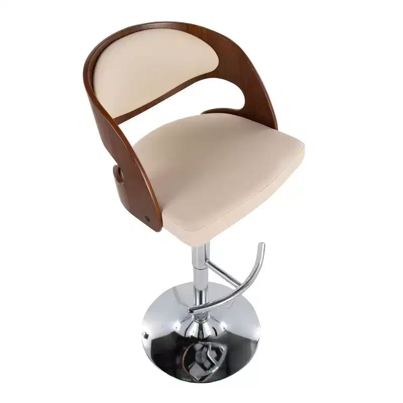 2er-Set Pino Barhocker im Mid-Century-Modern-Stil, höhenverstellbar und drehbar – Lumisource