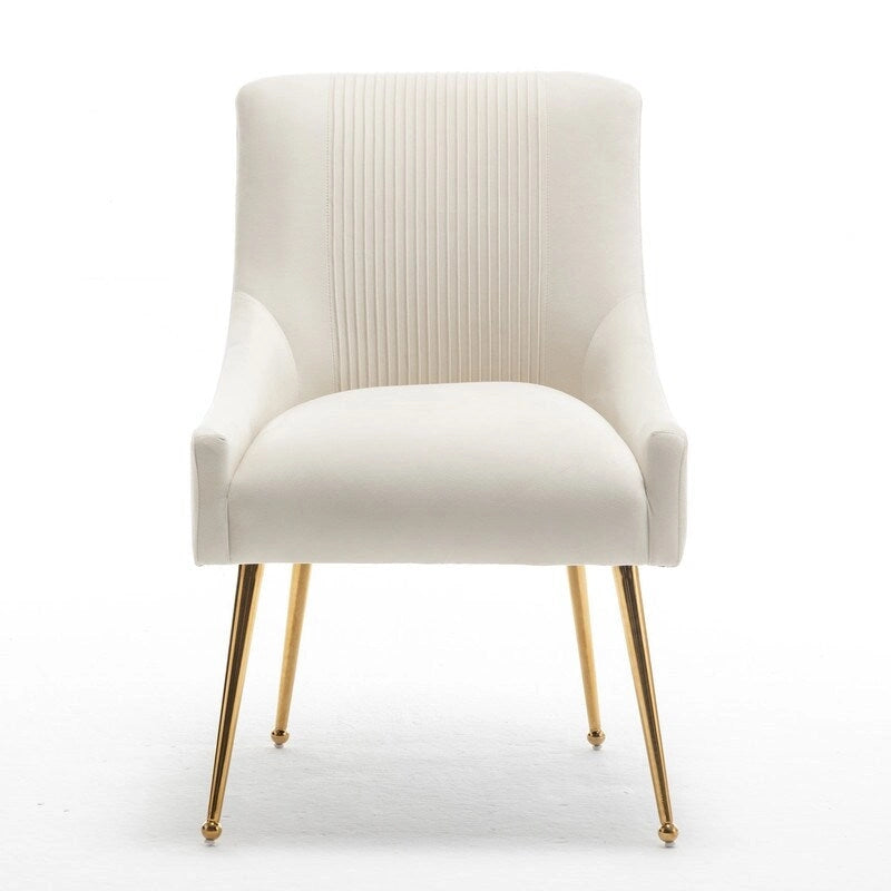 SEYNAR Moderner Glamour Samt-Esszimmerstuhl 8er-Set für das Esszimmer, getufteter Schminkstuhl für das Wohnzimmer (ohne Tisch)