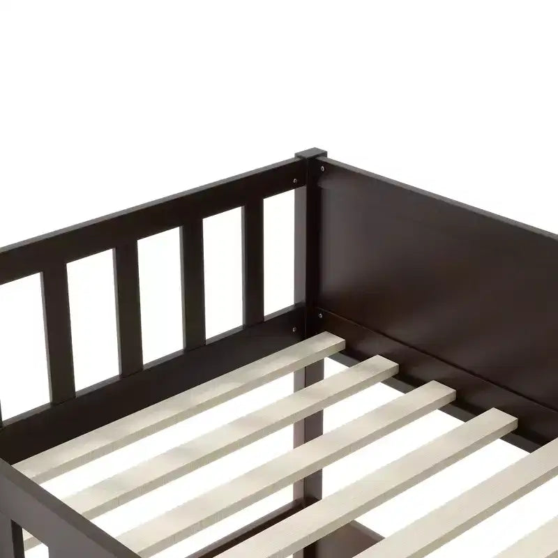 Dreistöckiges Etagenbett für Kinder, abnehmbares Etagenbett mit drei Einzelbetten, Leiter und Absturzsicherung, in 3 separate Betten zerlegbar