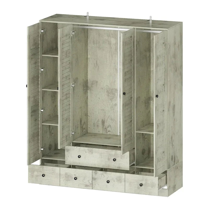 Schlafzimmer Kleiderschrank Garderobe Kleiderschrank Kleiderstange Schublade
