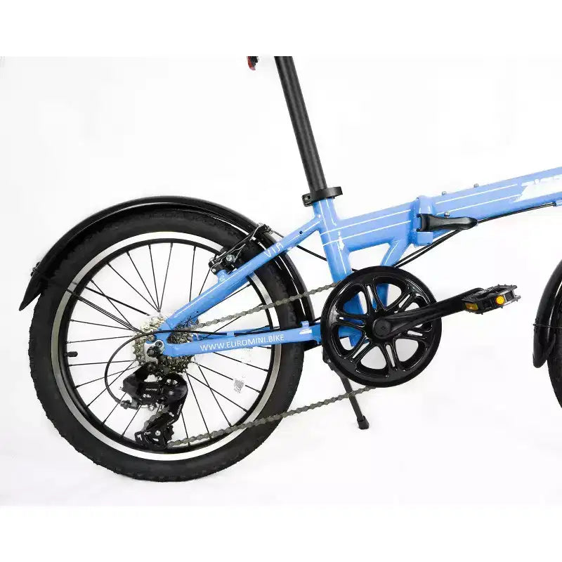 ZiZZO Via 7-Gang Aluminium 20 Zoll Faltrad – Himmelblau